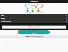 Tablet Screenshot of livechatscript.com